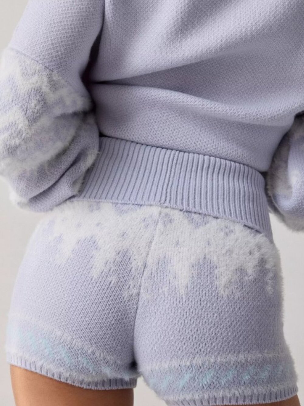 NEW 2PC Out From Under Hit The Slopes Fair Isle Sweater & Shorts Set - Picture 2 of 3